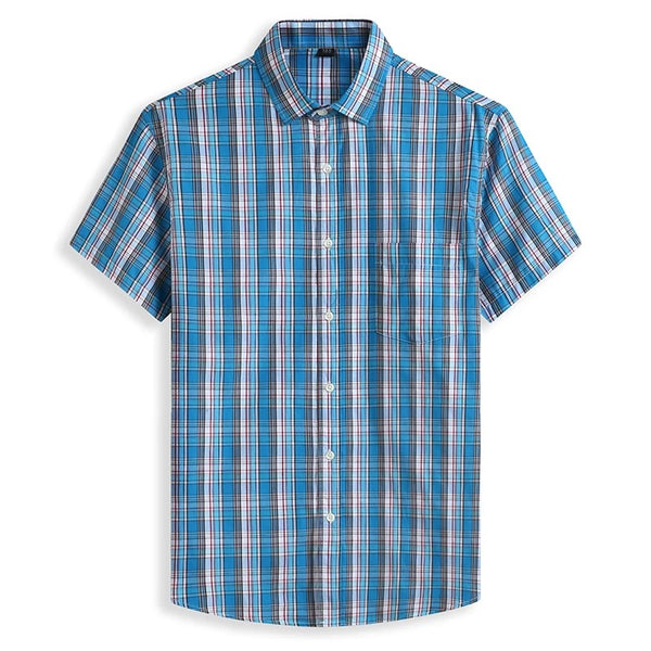 Classic Plaid Short-Sleeved Shirt